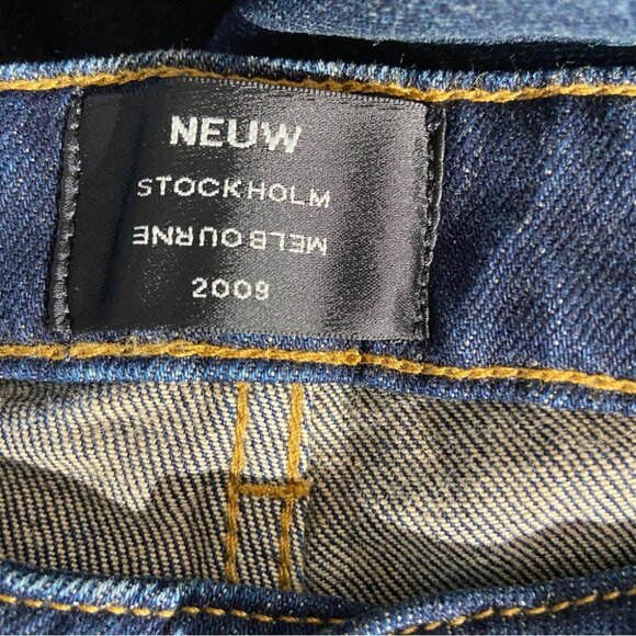 Neuw Ray Straight Leg Dark Denim Jeans size 30 - Picture 5 of 7